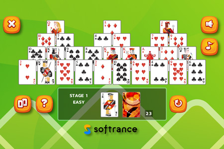 tripeaks solitaire card game